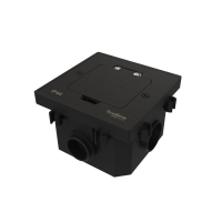 Лючок на 2 модуля IP44 с монтажной коробкой для бетонных полов , тип MDK20 Systeme Elecrtic MultiDesk MDK20202MBC