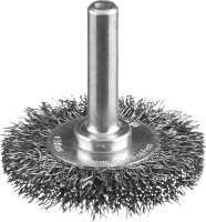 Щетка дисковая для дрели, витая стальная проволока 0.3мм. 38мм ''Профессионал''. ЗУБР 35198-038_z02