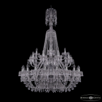 Подвесная люстра Bohemia Ivele Crystal 1410/20+10+5/400/XL-160/2d Ni V0300