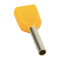Наконечник штыревой втулочный под два провода НШвИ2 OptiKit T-Shv2-PVC- 1.0-10 (100шт) КЭАЗ 278046