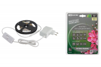 Светодиодная лента TDM Electric 12В 2835 4.8Вт/м 3000K 3м IP20 SQ0331-0221