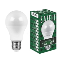 Лампа светодиодная LED 12вт Е27 теплый SAFFIT SBA6012 55007