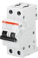 Выключатель автоматический двухполюсный 3А K S202 6кА ABB S202 K3 2CDS252001R0317