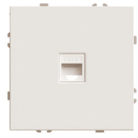 Розетка компьютерная 1-местная RJ-45 (механизм) RST00-5117-08 кашемир soft touch