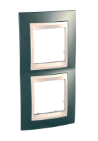 Рамка 2-постовая вертикальная Schneider Electric Unica Хамелеон MGU6.004V.524