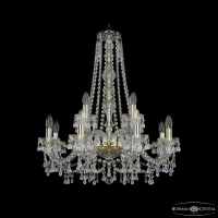 Подвесная люстра Bohemia Ivele Crystal 1410/8+4/240/h-74 G V0300