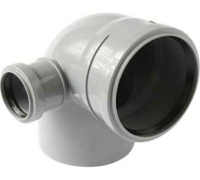 Отвод универсальный 110/50х87.5 градусов прав. для внутренней канализации Valfex 23122150