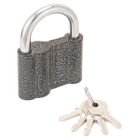 Замок навесной с цилиндровым механизмом секрета, АЛЛЮР ВС1Ч-480 серый ПТК Компания 1422