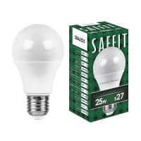 Лампа светодиодная LED 25вт Е27 теплый SAFFIT SBA6525 55087