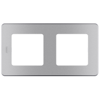 Рамка 2 поста INSPIRIA алюминий Legrand/Daccord 673942