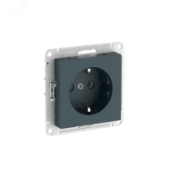 ATLASDESIGN РОЗЕТКА с заземлением, 16А, быстрозажимные клеммы, ИЗУМРУД Systeme Electric ATN000843S