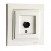 Розетка TV проходная Mono Electric Despina слоновая кость 102-010005-137