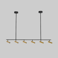 Потолочный светильник Eurosvet Epiphania 20252/6 LED черный/латунь a068799