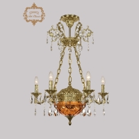 Подвесная люстра Art Classic 31.51.6.CK125SP.250SP.G.Sp.Amber.1E ArtClassic