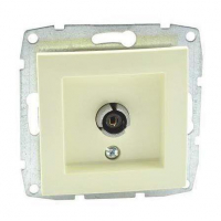 Розетка TV проходная Mono Electric Despina-Larissa крем 500-001705-137