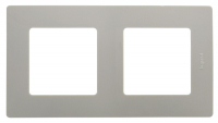 Рамка 2-постовая Legrand Etika светлая галька 672522