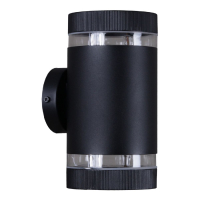 Уличный настенный светильник Reluce 86226-9.2-002CT 2*GX53 BK