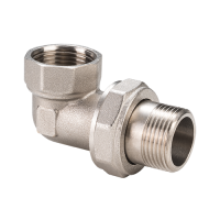 Сгон разъемный ВН 1' угловой (американка), никелированный MVI BF.502.06