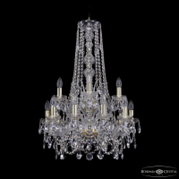Подвесная люстра Bohemia Ivele Crystal 1411/10+5/195/h-83/2d G