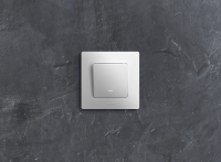 Выключатель одноклавишный, с подсветкой, безвинтовые зажимы 10АХ, белый Legrand/Daccord 672203