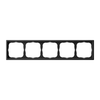 ARTGALLERY рамка 5-постовая, универсальная, карбон Systeme Electric GAL001005