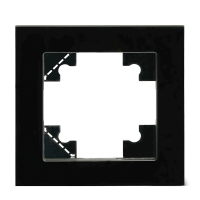 Рамка 1-местная для сенсорных механизмов, подсветки, стекло, Stekker Катрин GFR00-7001-05S  50304