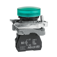 Лампа сигнальная OptiSignal D22 C4-L-B3 зеленая металл 24VAC/DC XB4BVB3 КЭАЗ 332175