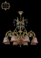 Подвесная люстра Art Classic 31.14.8.KR175SP.250IT.G.Sp.Amber.White.1B ArtClassic