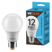 Светодиодная лампа WOLTA LX 12Вт 6500К Е27 груша матовая 30W60BL12E27