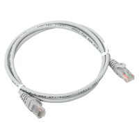 Патч-корд TERACOM PRO Cat.5E неэкранированный UTP оболочка PVC серый (1.0м) EKF TRP-5EUTP-PVC-1M-GY