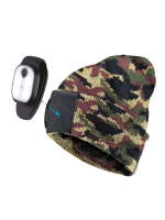 Шапка с фонарем, цвет камуфляж, фонарь-клипса съемный, красный и белый цвет свечения + SOS (мигающий красный) Космос KOCHat2_d