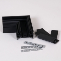 Магнитный шинопровод для натяжных потолков (гарпун) Reluce RL 06301 corner connector BK