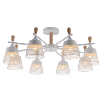 Люстра на штанге Seven Fires Olban SF3389/8C-WT-WD