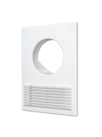 Решетка вентиляционная пластиковая разъемная 185х254 фланец D125/60х120 ERA 1825РУ12.5Ф