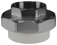 Муфта комб.разъём. (американка) с внутренней резьбой 63х2 (16/2) СЕРАЯ Valfex 10155050Г