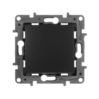 ETIKA Переключатель одноклавишный автоматические зажимы 10AX антрацит Legrand/Daccord 672605