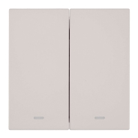 Выключатель 2-клавишный c индикатором (механизм) Stekker Мия 250В 10А RSW10-3102-10 пудровый жемчуг 50476