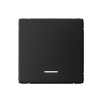 ARTGALLERY 1-клавишный выключатель с подсветкой, сх.1а, 10АХ, механизм, карбон Systeme Electric GAL001013