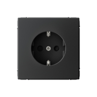 ARTGALLERY РОЗЕТКА с заземлением со шторками, 16А, механизм, быстрозажимные клеммы, карбон Systeme Electric GAL001045S