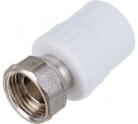 Муфта с накидной гайкой 20 х 3/4' полипропиленовая PPR белая Valfex 10139120