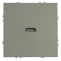 Розетка HDMI 2.0 Type A (механизм) Stekker Эмили RST00-5118-09 антрацит soft touch 50168