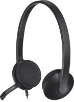 Наушники H340 для контактных центров, накладные, проводные USB Logitech 981-000509