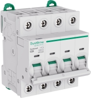 Автоматический выключатель (АВ) C 25A 4P 6kA 400В Systeme9 Systeme Electric S9F22425