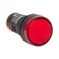 Лампа AD16-22HS LED матрица 22мм красный EKF ledm-ad16-r