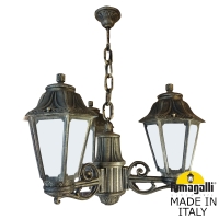 Уличный подвесной светильник Fumagalli SICHEM/ANNA 3L E22.120.S30.BYE27