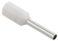 Наконечник кабельный НШвИ 0.75-8 белый Е7508      (100шт) IEK UGN10-C75-02-08