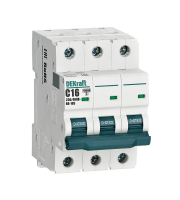 Выключатель автоматический 3P кривая C 16A 10кА ВА-105 Dekraft 13177DEK