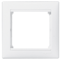 VALENA Рамка 1 пост горизонтальная белая Legrand/Daccord 694240