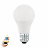 Лампа светодиодная диммируемая Eglo E27 9W 3000K груша матовая 11684