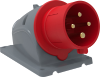 Вилка стационарная ССИ-524 32A 3P+РЕ 380В IEK PSN52-032-4